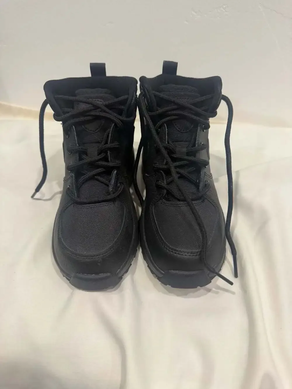 Nike Manoa Leather Kids Boots Triple Black